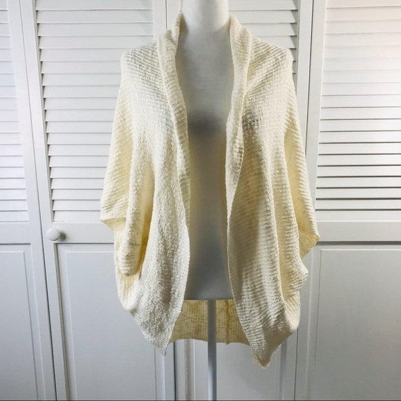2/$25 FOREVER 21 Cream Cowl Neck Open Cardigan Size S - Picture 1 of 8